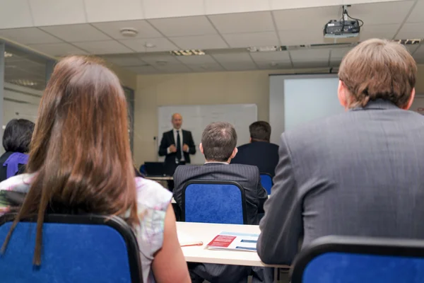 Relatore alla Conferenza e alla Presentazione del Business. — Foto Stock