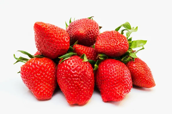 Group of strawberries on white background — Stock Photo, Image