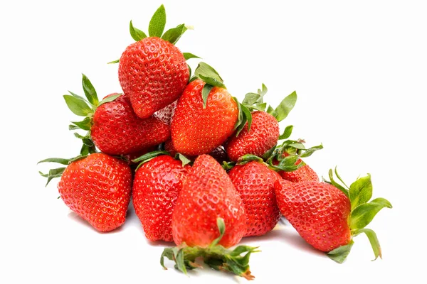 Strawberry isolerad på vit bakgrund närbild — Stockfoto