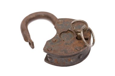 eski ana anahtar rusty ve anahtar yalıtım kilitle