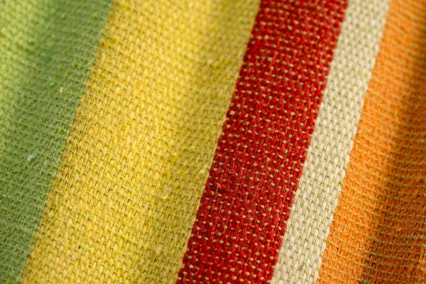 Barevný pruh textilie textura — Stock fotografie