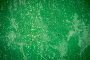 Eski yeşil boyalı ahşap yüzeyler