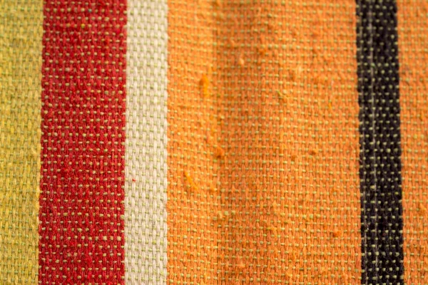 Barevný pruh textilie textura — Stock fotografie
