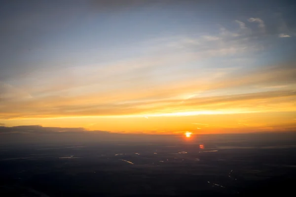 Visa på solen solnedgång — Stockfoto