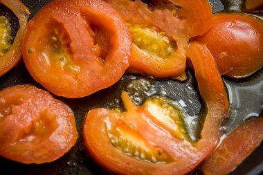 Pan yavaş Kavrulmuş domates