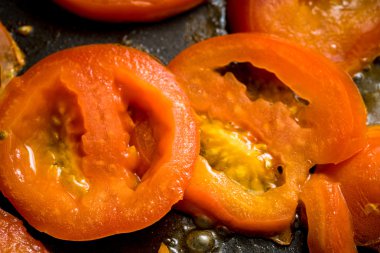 Pan yavaş Kavrulmuş domates