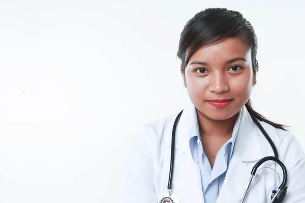 Professional Asian Female Doctor Her Tools — Stock Photo, Image