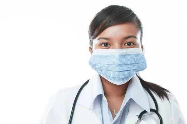 Professional Asian Female Doctor Her Tools — Stock Photo, Image