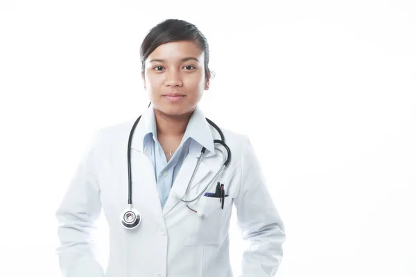 Professional Asian Female Doctor Her Tools — Stock Photo, Image