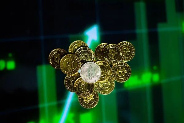 Bitcoin Digital Crypto Money Currency — Stock Photo, Image