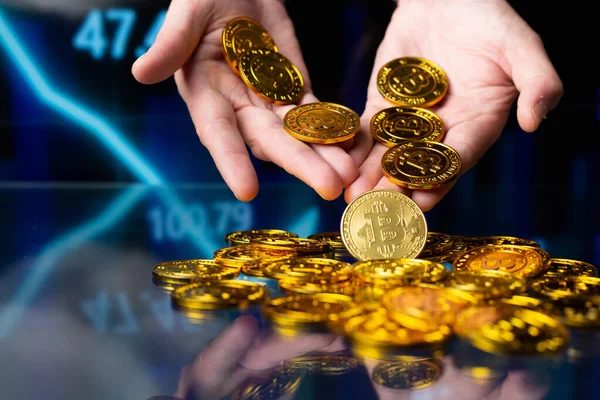 Bitcoin Digital Crypto Money Currency — Stock Photo, Image