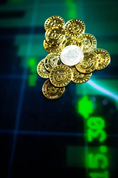 Bitcoin Crypto Money Digital Currency — Stock Photo, Image