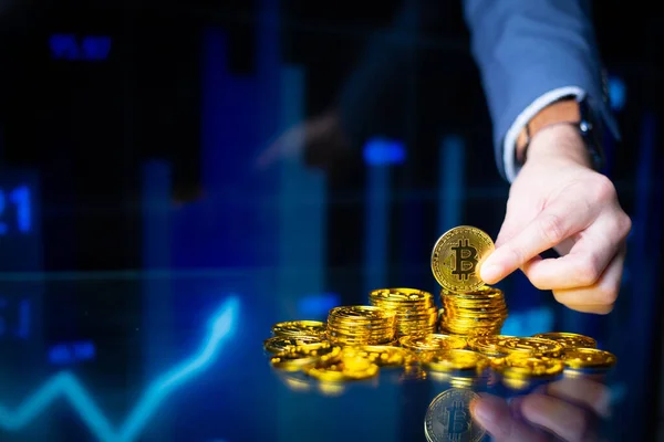 Bitcoin Crypto Money Digital Currency — Stock Photo, Image