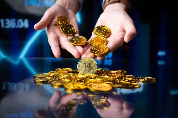 Bitcoin Crypto Money Digital Currency — Stock Photo, Image