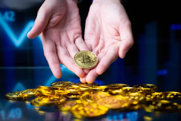 Bitcoin Crypto Money Digital Currency — Stock Photo, Image