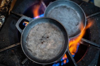 Hint restoranında bir mutfak.