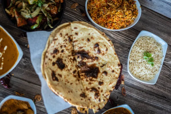 Νόστιμο Και Υγιεινό Ψωμί Ταντόρι Ινδική Κουζίνα — Φωτογραφία Αρχείου