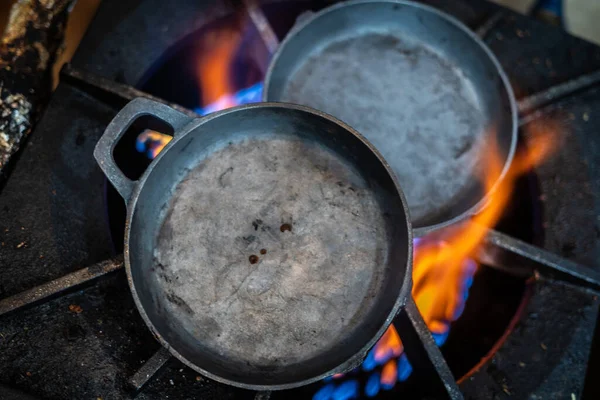 Hint restoranında bir mutfak.