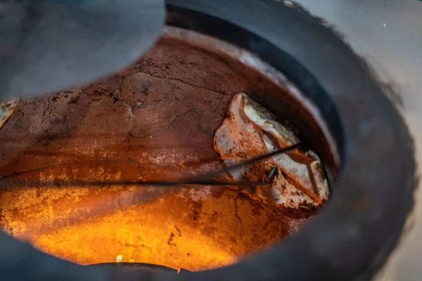 Печь Тандури Кухни Индийской Кухни — стоковое фото