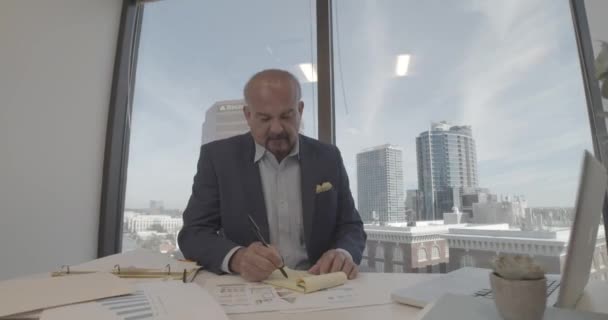 Funcionários Escritório Tendo Uma Reunião — Vídeo de Stock