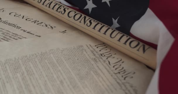 Constitution Drapeau Des États Unis Amérique — Video