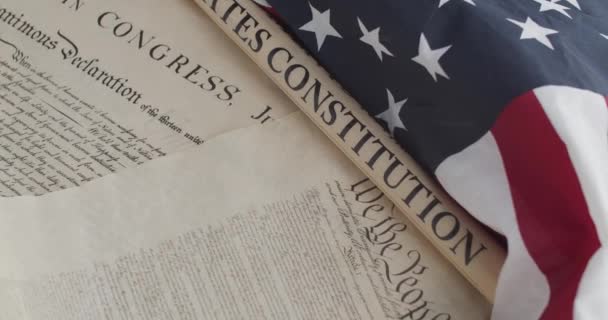 Constitution Drapeau Des États Unis Amérique — Video