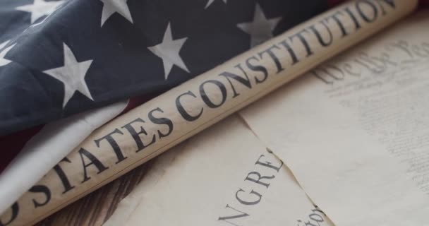 Constitution Drapeau Des États Unis Amérique — Video
