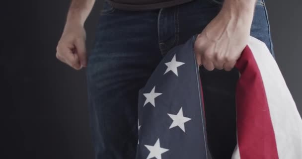 Konstytucja Flaga Stanów Zjednoczonych Ameryki — Wideo stockowe