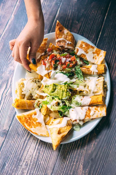 Delicioso Bocadillo Quesadillas — Foto de Stock