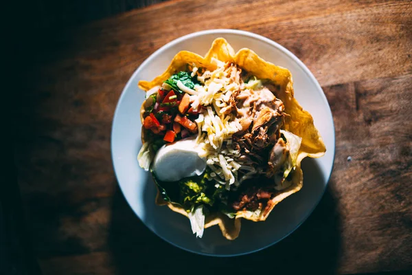 Una Deliziosa Gustosa Merenda Taco — Foto Stock