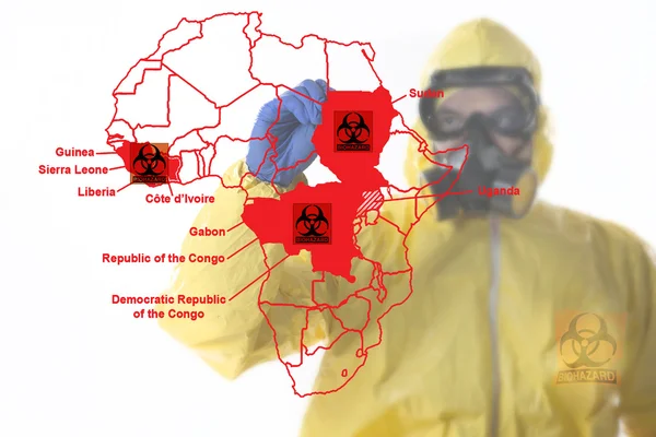 Ebola focolaio — Foto Stock