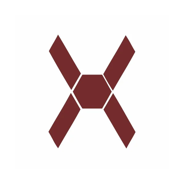 Iniciales Logotipo Geométrico Vector Icono — Archivo Imágenes Vectoriales