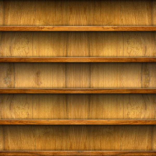 Sömlös trähyllor för produkt displayen. trä textur — Stockfoto