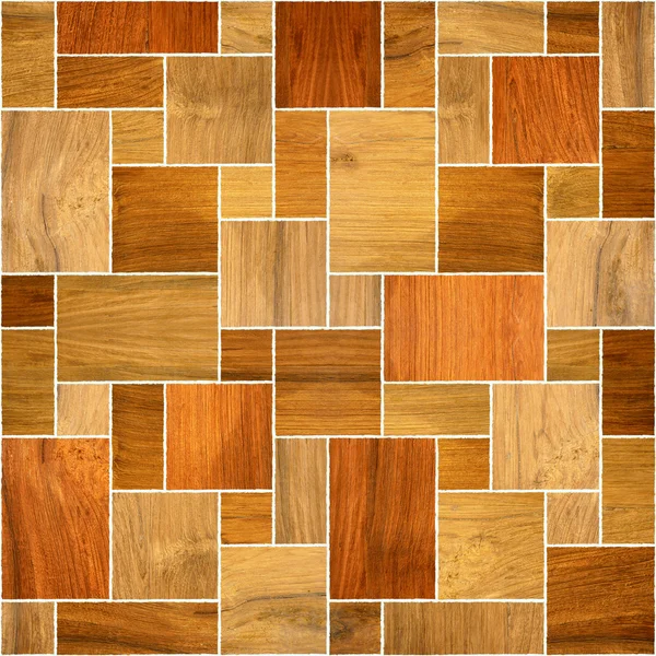 Wooden decorative tiles, cassette floor, Seamless background — Stock Photo, Image