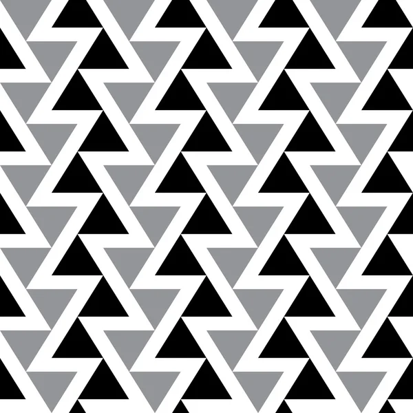 Textura moderna en zig zag. Repetir baldosas geométricas con triángulos — Vector de stock