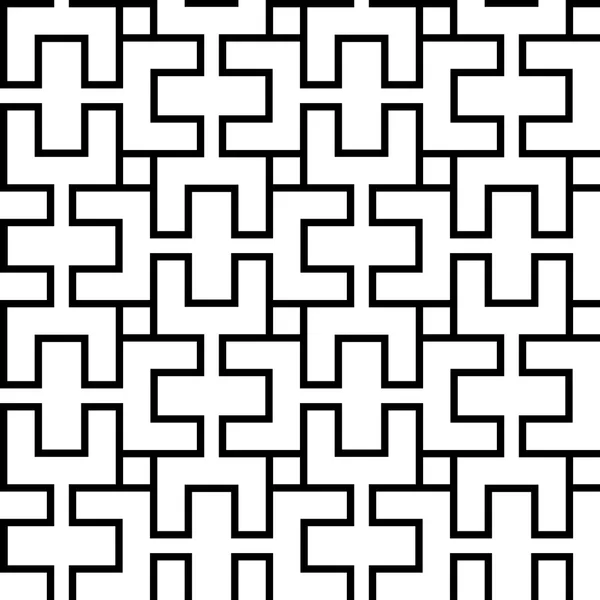 Repeating Greek pattern. Vector Black & White seamless patterns. — Stock Vector