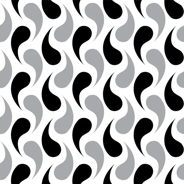 Abstract twisting pattern. Abstract tadpole pattern. Vector seamless pattern. — Stock Vector
