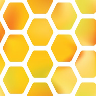 Petek desen arka plan. Dekoratif altıgen kılavuz. Vektör Dikişsiz desen.