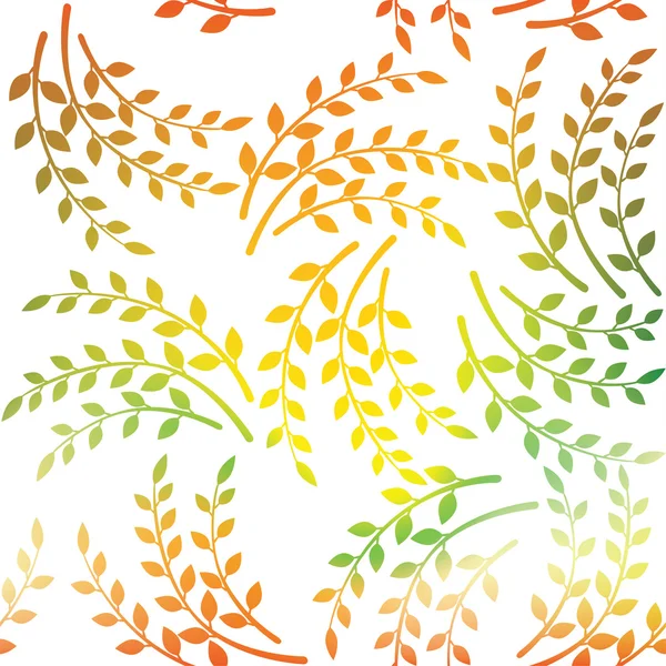 Desen dekoratif yaprak ve dal. Seamless modeli.