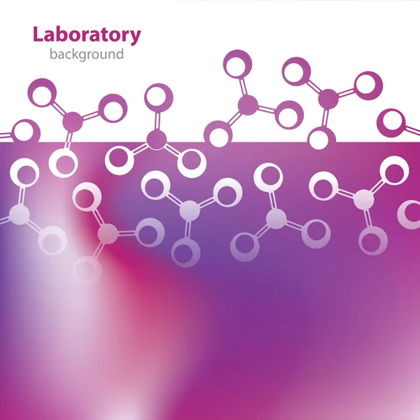 Scienza e ricerca - struttura molecolare - Sfondo colorato astratto — Vettoriale Stock