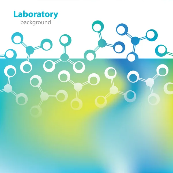 科学和研究-分子结构-抽象背景 — 图库矢量图片