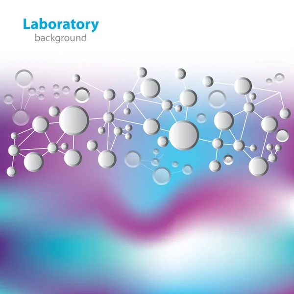科学 - 分子構造 - 抽象的な背景 — ストックベクタ