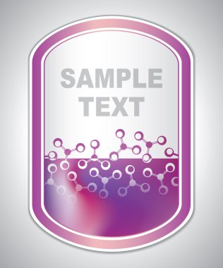 etiket - moleküler yapısı - arka plan işaretleme