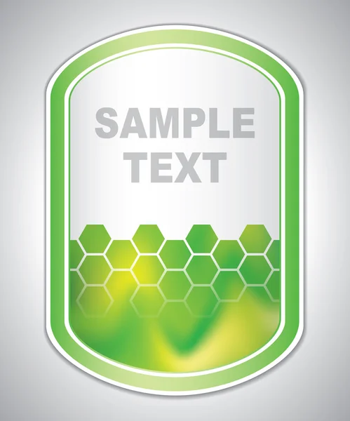 Marking label - laboratory sticker - abstract background — Stock Vector