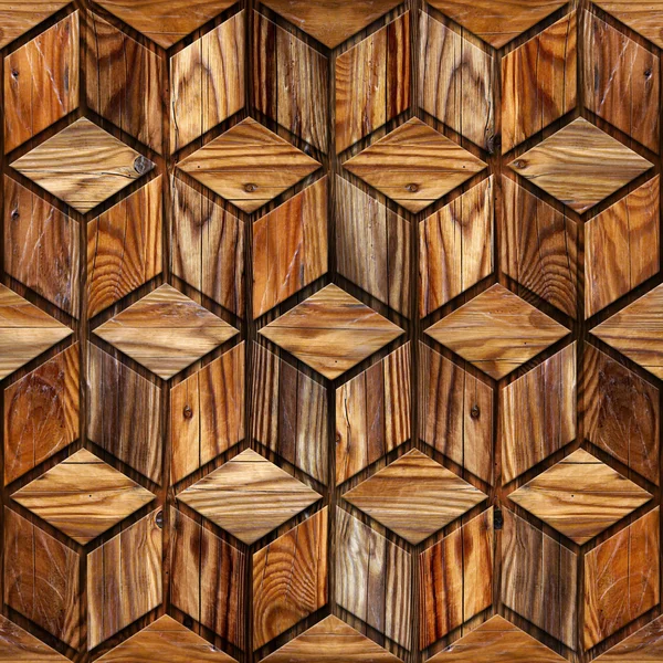 Abstract checkered pattern - seamless background - wood texture — Stock Photo, Image