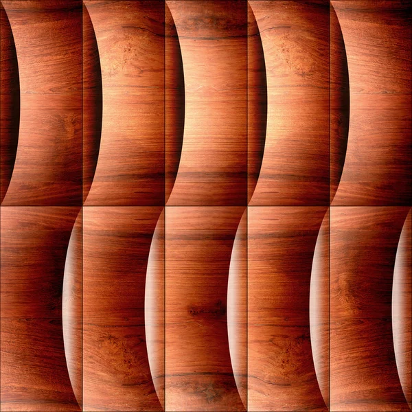 Abstract decorative paneling - seamless background - waves decor — Stock Photo, Image