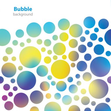 Abstract bubble pattern - business card - blank background