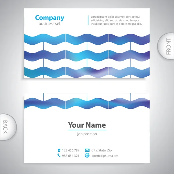 Evrensel kartvizit - dalgalar textur