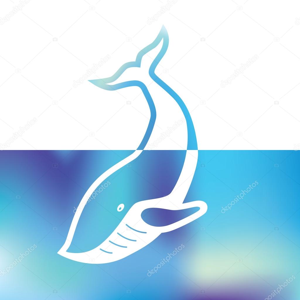 Big whale - symbol sea