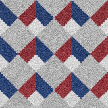 Soyut dekoratif desen - Dikişsiz desen - kırmızı-mavi renk 